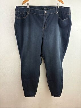 Torrid plus-size skinny dark blue jeans size 30T